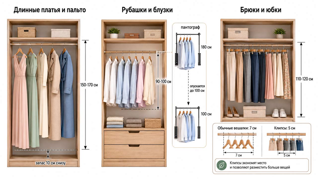 Системы гардеробной фурнитуры