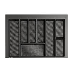 Лоток для столовых приборов AQ TRAY, в ящик шириной 700 мм, глубиной 450-500 мм, графит