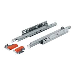 Направляющие TANDEM plus BLUMOTION 500мм полного выдвижения, с замками, для ЛДСП 11-16мм