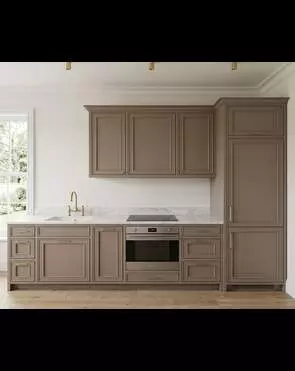 Неоклассическая кухня в таупе