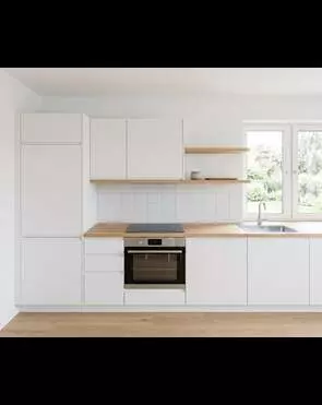 Скандинавская кухня в белом